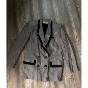 Vintage Ladies Gilmor‎ houndstooth blazer size 12